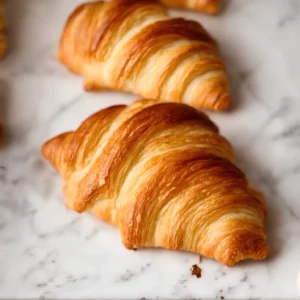 Croissant – Flaky buttery pastry – Traditional French cuisine