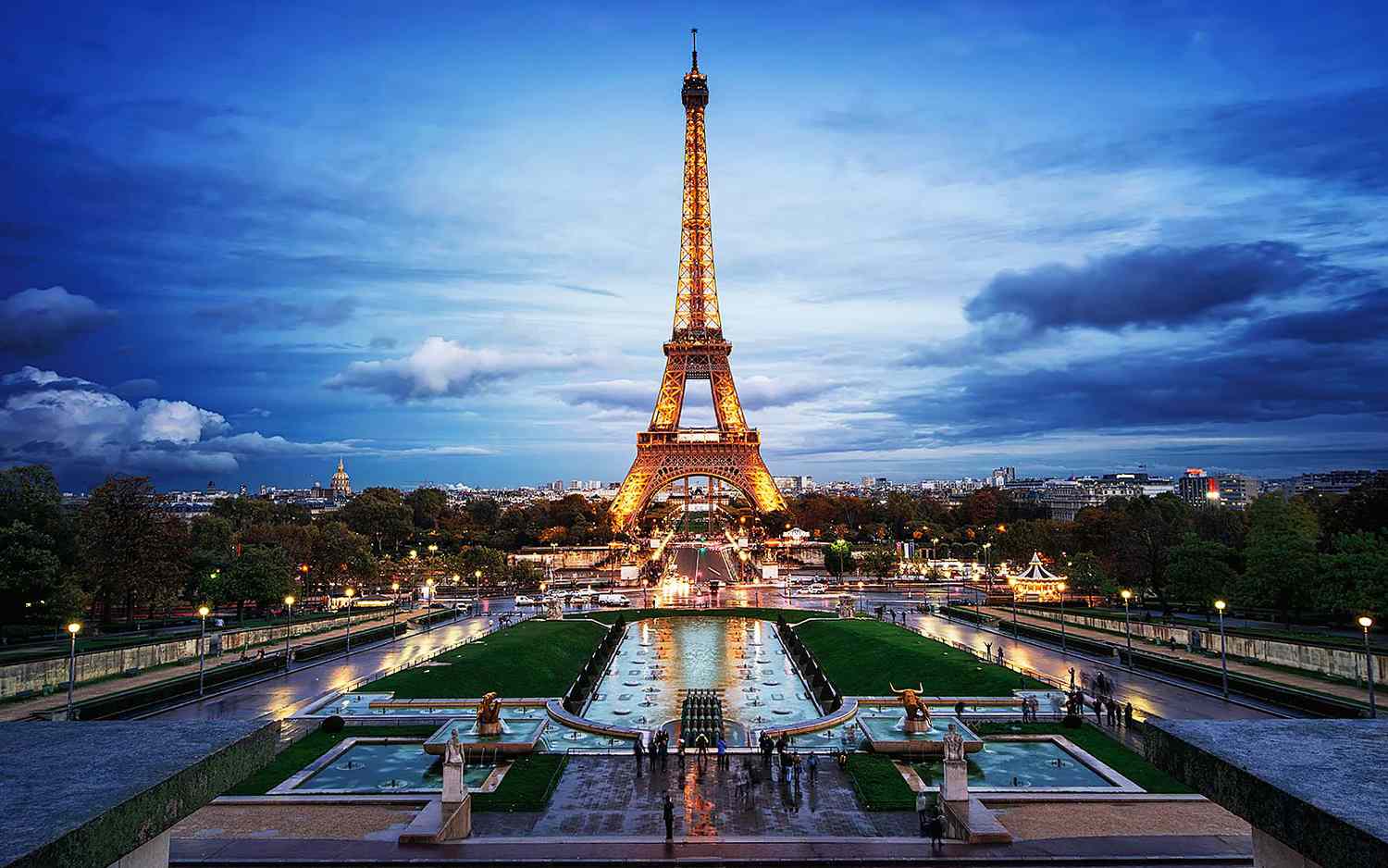 Eiffel Tower in Paris, famous French landmark and top tourist attraction